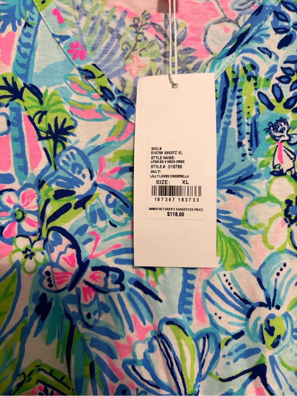 Lilly Loves Cinderella Etta V-Neck Dress